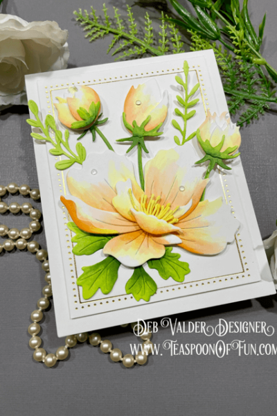 Graceful Anemone. All products can be purchased in our Teaspoon Of Fun Paper Crafting Shop at www.TeaspoonOfFun.com/SHOP.
