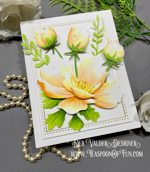 Graceful Anemone. All products can be purchased in our Teaspoon Of Fun Paper Crafting Shop at www.TeaspoonOfFun.com/SHOP.