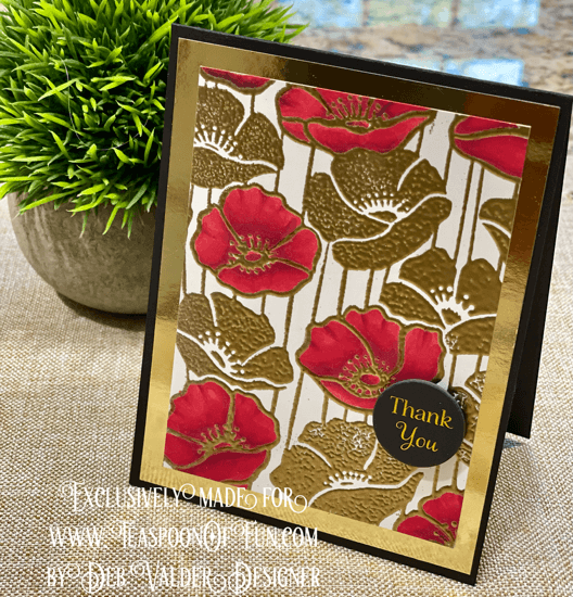 Poppy Fields on Memorial Day. All products can be purchased in our Teaspoon Of Fun Paper Crafting Shop at www.TeaspoonOfFun.com/shop.