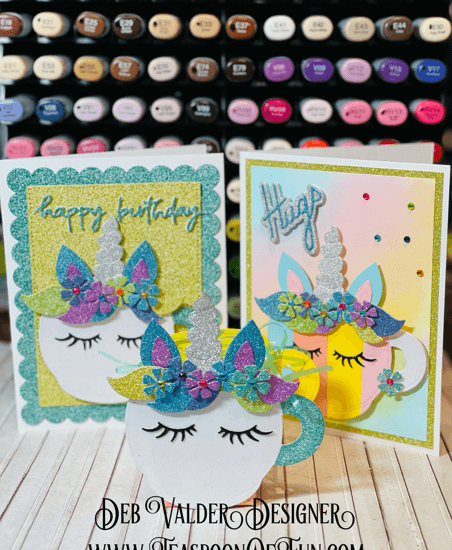 Unicorn Sparkles Wherever You Go. All products can be purchased in our Teaspoon Of Fun Paper Crafting Shop at www.TeaspoonOfFun.com/shop.