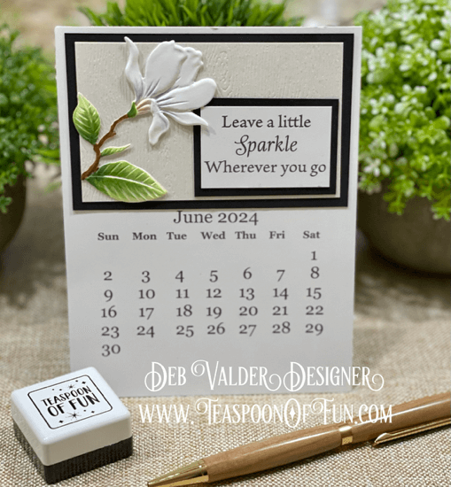 2024 June Calendar Template. All products can be purchased in our Teaspoon Of Fun Paper Crafting Shop at www.TeaspoonOfFun.com/SHOP