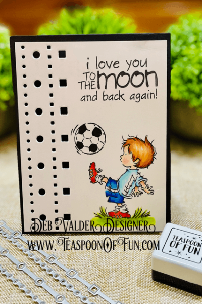 This Little Guy is Adorable. All products can be purchased in our Teaspoon Of Fun Paper Crafting Shop at www.TeaspoonOfFun.com/shop.