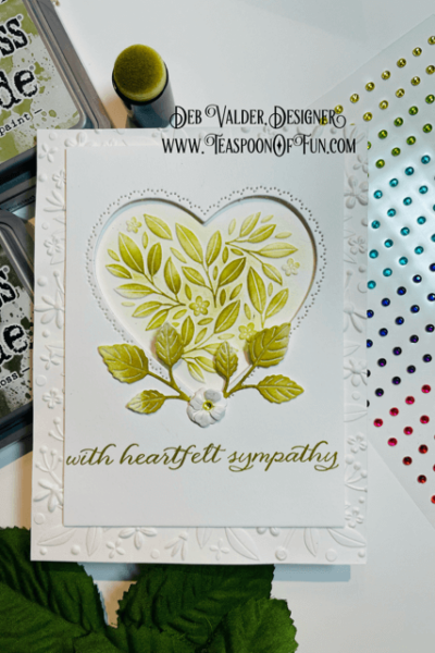 Pinpoint Loving Heart. All products can be purchased in our Teaspoon Of Fun Paper Crafting Shop at www.TeaspoonOfFun.com/shop.