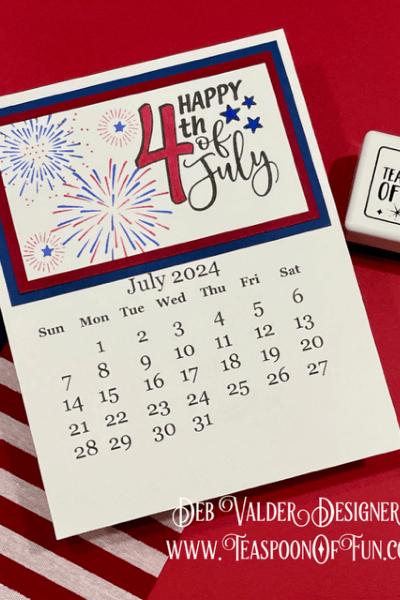 2024 July Calendar Template . All products can be purchased in our Teaspoon Of Fun Paper Crafting Shop at www.TeaspoonOfFun.com/SHOP