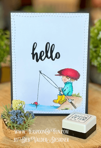 Just Sittin' at the Watering Hole. All products can be purchased in our Teaspoon Of Fun Paper Crafting Shop at www.TeaspoonOfFun.com/shop.