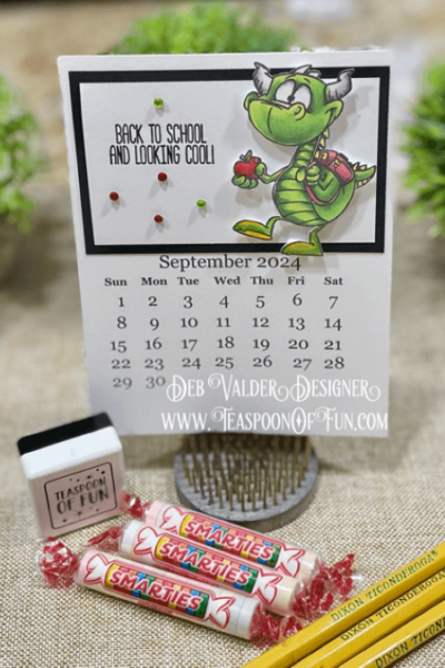 September 2024 Calendar Template. All products can be purchased in our Teaspoon Of Fun Paper Crafting Shop at www.TeaspoonOfFun.com/SHOP