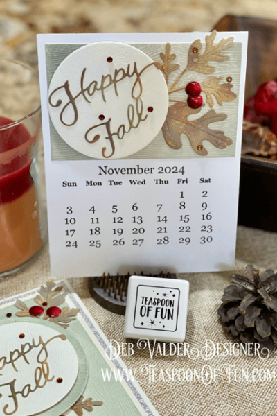 2024 November Calendar Template. All products can be purchased in our Teaspoon Of Fun Paper Crafting Shop at www.TeaspoonOfFun.com/SHOP.