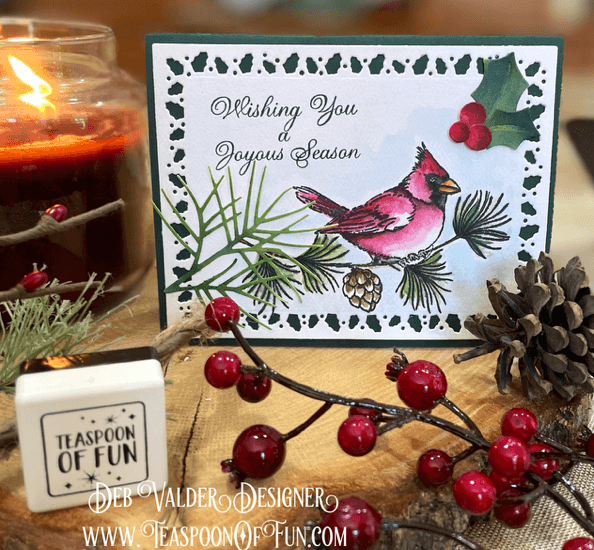 The Messenger for the Season. All products can be purchased in our Teaspoon Of Fun Paper Crafting Shop at www.TeaspoonOfFun.com/shop.