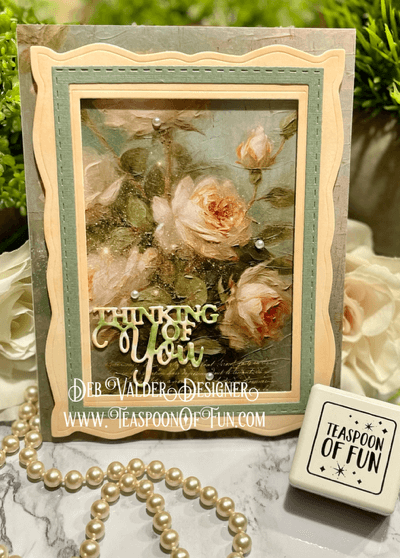 Quick Card Fronts Sympathy Bouquet. All products can be purchased in our Teaspoon Of Fun Paper Crafting Shop at www.TeaspoonOfFun.com/SHOP.