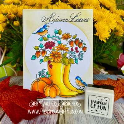 Copic Colored Autumn Blooms with Deb Valder