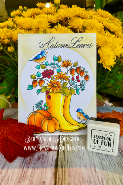 Autumn Boots. All products can be purchased in our Teaspoon Of Fun Paper Crafting Shop at www.TeaspoonOfFun.com/shop.