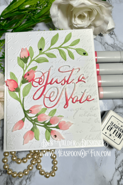 Faith Over Fear Send a Note. All products can be purchased from Teaspoon Of Fun's Paper Crafting Shop at www.TeaspoonOfFun.com/SHOP