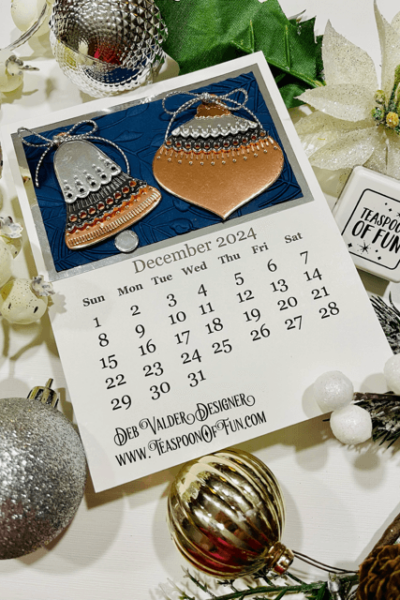 2024 December Calendar Template. All products can be purchased in our Teaspoon Of Fun Paper Crafting Shop at www.TeaspoonOfFun.com/SHOP.