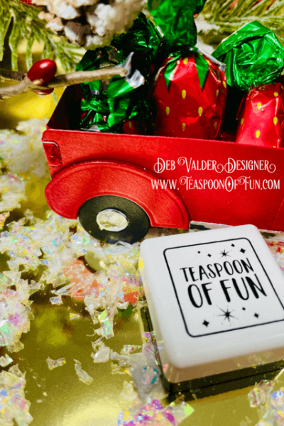 Vintage Truck for the Holidays. All products can be purchased in our Teaspoon Of Fun Paper Crafting Shop at www.TeaspoonOfFun.com/SHOP.