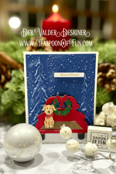 Christmas Farmers Market Truck. All products can be purchased in our Teaspoon Of Fun Paper Crafting Shop at www.TeaspoonOfFun.com/SHOP.