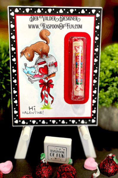 Nuts About You Valentine Treat. All products can be purchased in our Teaspoon Of Fun Paper Crafting Shop at www.TeaspoonOfFun.com/SHOP.