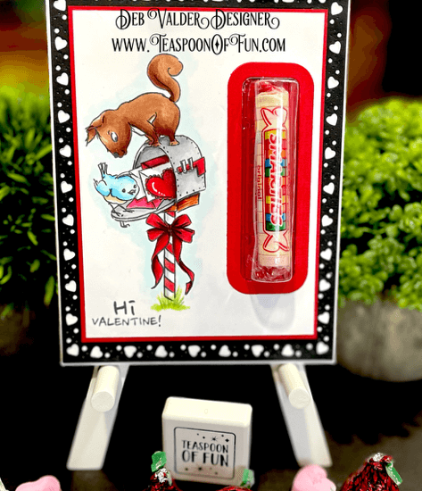 Nuts About You Valentine Treat. All products can be purchased in our Teaspoon Of Fun Paper Crafting Shop at www.TeaspoonOfFun.com/SHOP.