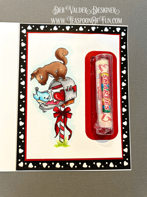 Nuts About You Valentine Treat. All products can be purchased in our Teaspoon Of Fun Paper Crafting Shop at www.TeaspoonOfFun.com/SHOP.