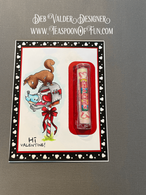 Nuts About You Valentine Treat. All products can be purchased in our Teaspoon Of Fun Paper Crafting Shop at www.TeaspoonOfFun.com/SHOP.