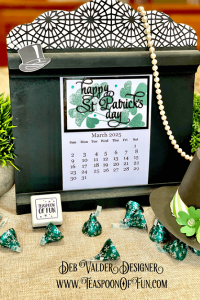 2025 March Calendar Template. All products can be purchased in our Teaspoon Of Fun Paper Crafting Shop at www.TeaspoonOfFun.com/SHOP.