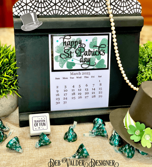 2025 March Calendar Template. All products can be purchased in our Teaspoon Of Fun Paper Crafting Shop at www.TeaspoonOfFun.com/SHOP.