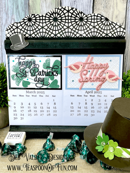 2025 March Calendar Template. All products can be purchased in our Teaspoon Of Fun Paper Crafting Shop at www.TeaspoonOfFun.com/SHOP.