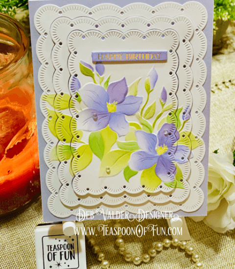 Sweet Jasmine Collection. All products can be purchased in our Teaspoon Of Fun Paper Crafting Shop at www.TeaspoonOfFun.com/SHOP.