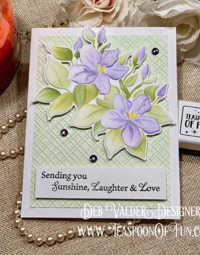 Sweet Jasmine Collection. All products can be purchased in our Teaspoon Of Fun Paper Crafting Shop at www.TeaspoonOfFun.com/SHOP.