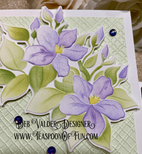 Sweet Jasmine Collection. All products can be purchased in our Teaspoon Of Fun Paper Crafting Shop at www.TeaspoonOfFun.com/SHOP.
