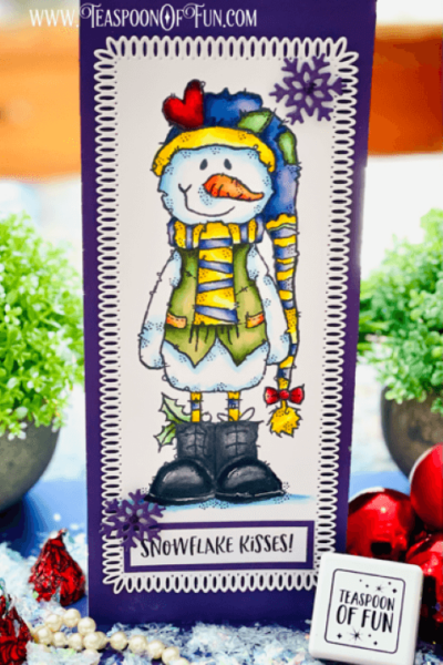 There's a New Snowman in Town. All products can be purchased in our Teaspoon Of Fun Paper Crafting Shop at www.TeaspoonOfFun.com/SHOP.