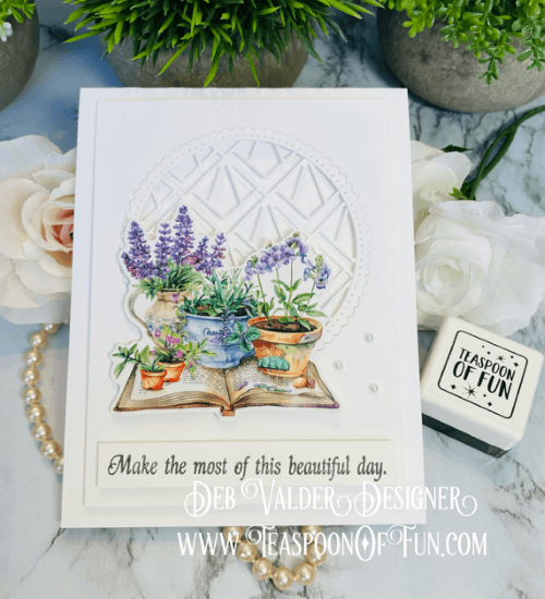 Embossed Flower Shoppe Components. All products can be purchased in our Teaspoon Of Fun Paper Crafting Shop at www.TeaspoonOfFun.com/SHOP.