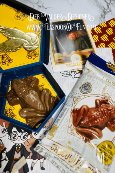 Harry Potter Inspired Pyramid Box. All products can be purchased in our Teaspoon Of Fun Paper Crafting Shop at www.TeaspoonOfFun.com/SHOP.
