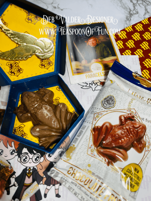 Harry Potter Inspired Pyramid Box. All products can be purchased in our Teaspoon Of Fun Paper Crafting Shop at www.TeaspoonOfFun.com/SHOP.