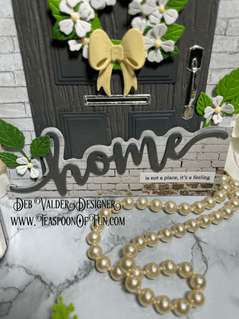 Home's Not a Place It's a Feeling. All products can be purchased in our Teaspoon Of Fun Paper Crafting Shop at www.TeaspoonOfFun.com/SHOP.