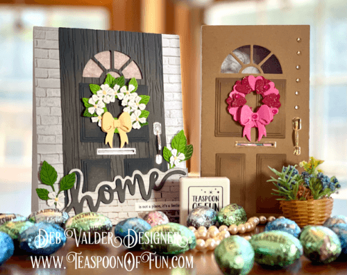 Happiness Came Knocking On My Door. All products can be purchased in our Teaspoon Of Fun Paper Crafting Shop at www.TeaspoonOfFun.com/SHOP.