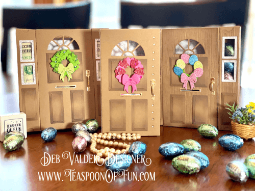 Happiness Came Knocking On My Door. All products can be purchased in our Teaspoon Of Fun Paper Crafting Shop at www.TeaspoonOfFun.com/SHOP.