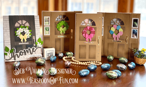 Happiness Came Knocking On My Door. All products can be purchased in our Teaspoon Of Fun Paper Crafting Shop at www.TeaspoonOfFun.com/SHOP.
