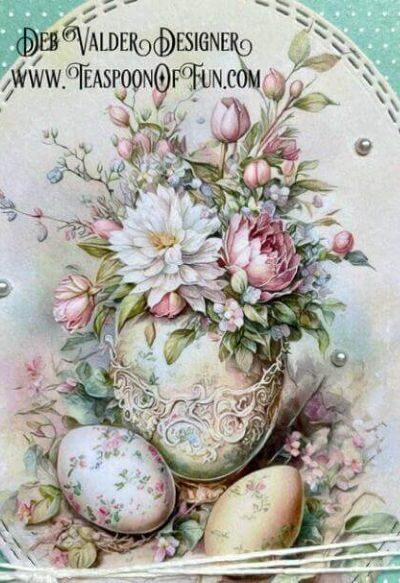 Vintage Easter Quick Cards. All products can be purchased in our Teaspoon Of Fun Paper Crafting Shop at www.TeaspoonOfFun.com/SHOP.