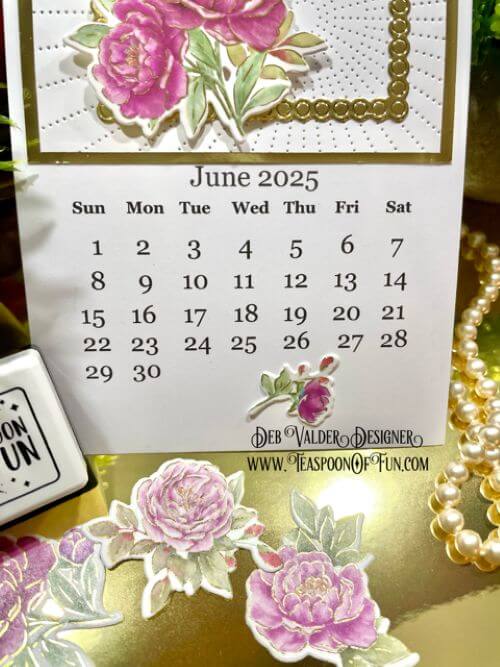 2025 June Calendar Template. All products can be purchased in our Teaspoon Of Fun Paper Crafting Shop at www.TeaspoonOfFun.com/SHOP.