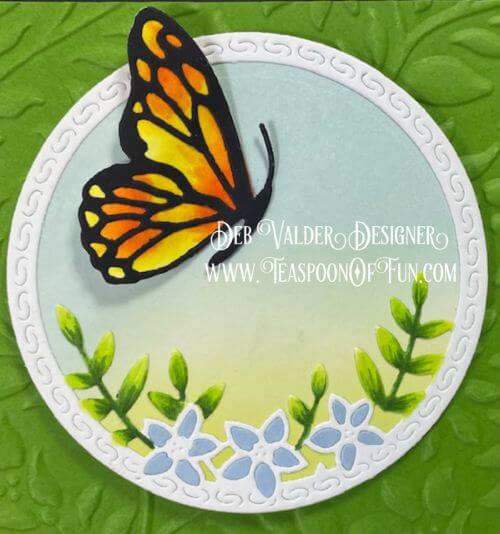 Side Butterfly Circle. All products can be purchased in our Teaspoon Of Fun Paper Crafting Shop at www.TeaspoonOfFun.com/SHOP.