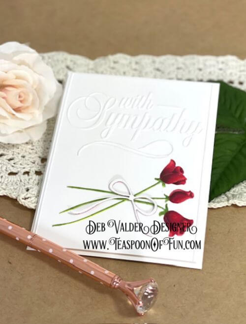Red Roses for Sympathy with Deb Valder
