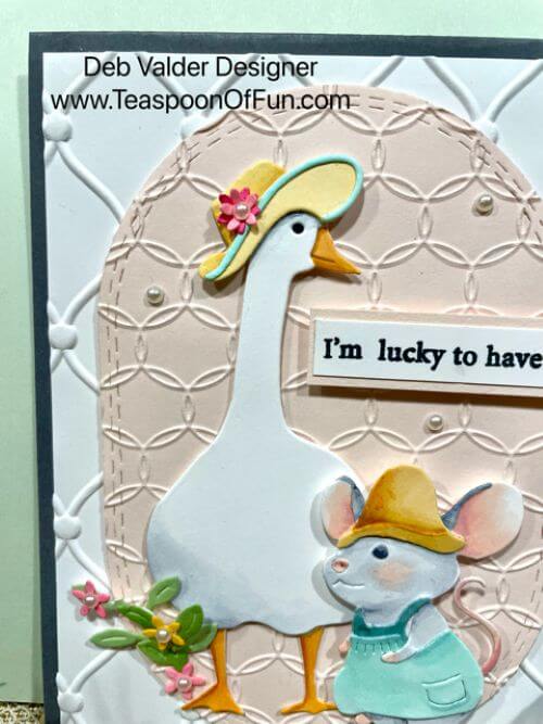 Lucky To Have You Friend. All products can be purchased in our Teaspoon Of Fun Paper Crafting Shop at www.TeaspoonOfFun.com/SHOP.