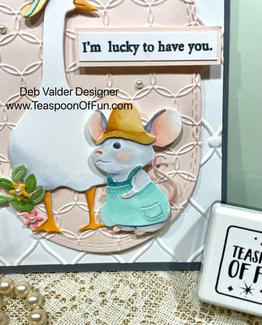 Lucky To Have You Friend. All products can be purchased in our Teaspoon Of Fun Paper Crafting Shop at www.TeaspoonOfFun.com/SHOP.