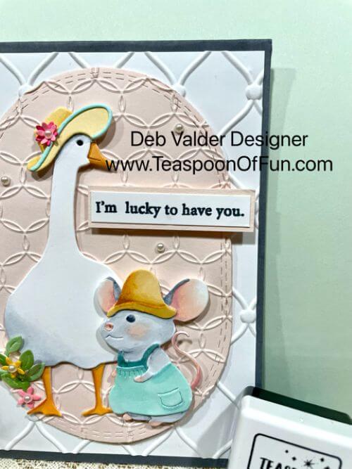 Lucky To Have You Friend. All products can be purchased in our Teaspoon Of Fun Paper Crafting Shop at www.TeaspoonOfFun.com/SHOP.