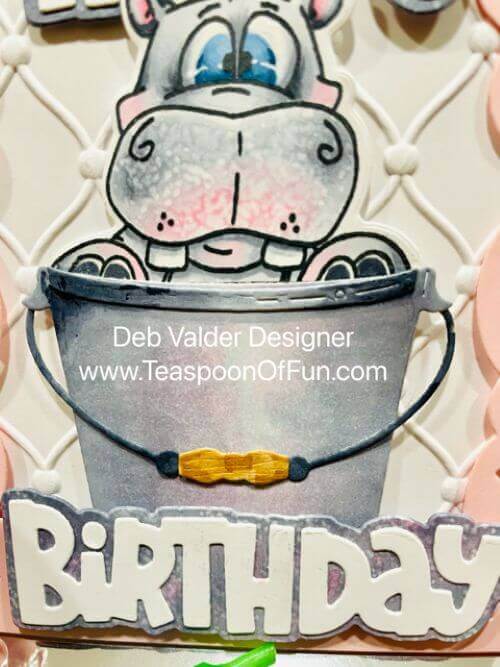 Happy Happy Hippos. All products can be purchased in our Teaspoon Of Fun Paper Crafting Shop at www.TeaspoonOfFun.com/SHOP.