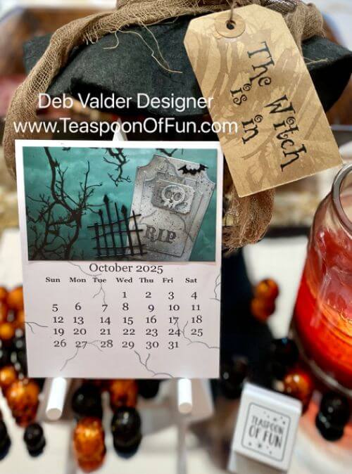 October 2025 Calendar Template with Deb Valder