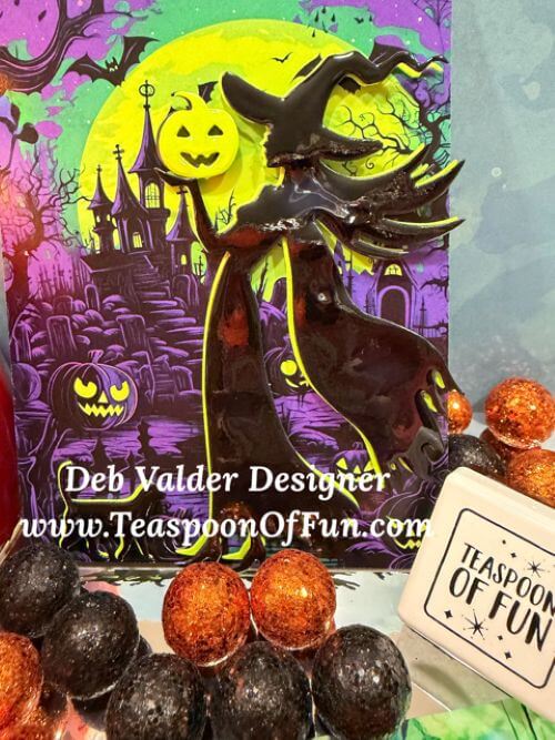 Witch Whispers for Halloween. All products can be purchased in our Teaspoon Of Fun Paper Crafting Shop at www.TeaspoonOfFun.com/shop.