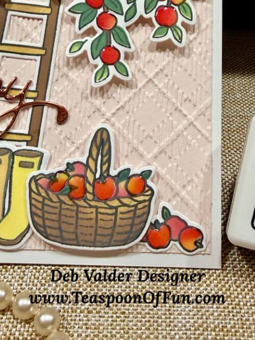 Fun in the Apple Orchard. All products can be purchased in our Teaspoon Of Fun Paper Crafting Shop at www.TeaspoonOfFun.com/SHOP.
