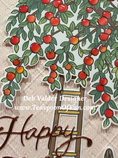 Fun in the Apple Orchard. All products can be purchased in our Teaspoon Of Fun Paper Crafting Shop at www.TeaspoonOfFun.com/SHOP.
