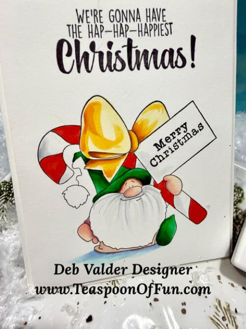 Gnome Lovers Candy Cane Christmas. All products can be purchased from Teaspoon Of Fun's Paper Crafting Shop at www.TeaspoonOfFun.com/SHOP